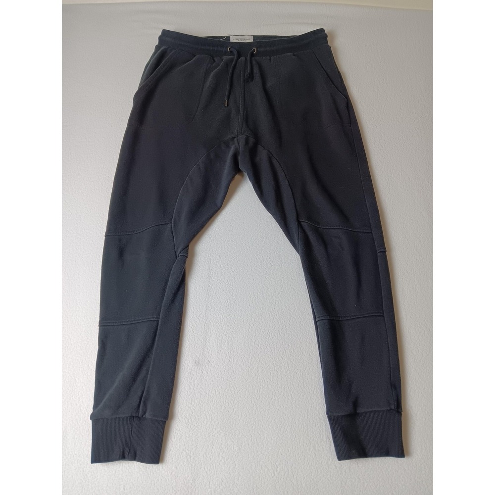 Cedar Wood State Jogger Pants Mens Medium Black Fleece Elastic Waist Pockets